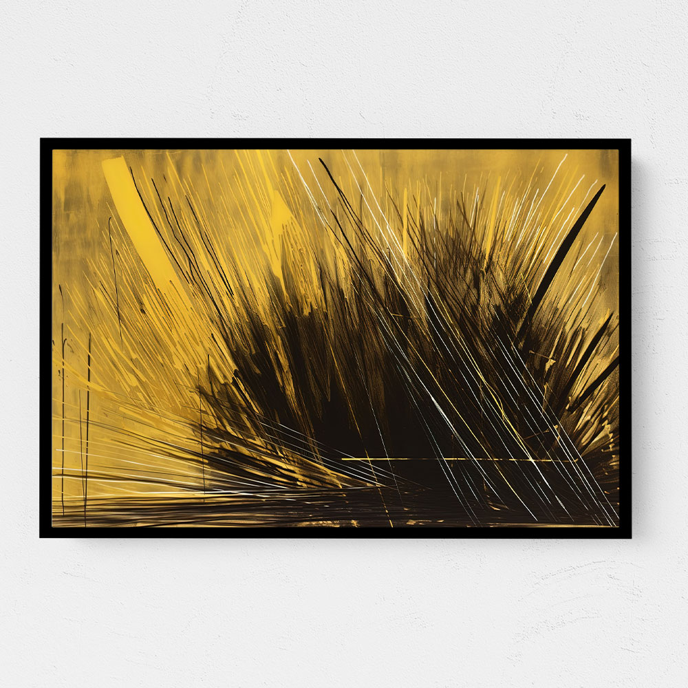 Gold & Black Abstract Lines