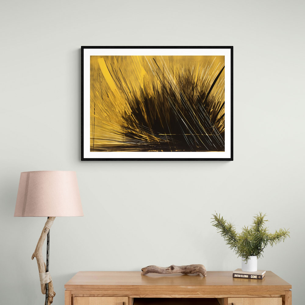 Gold & Black Abstract Lines