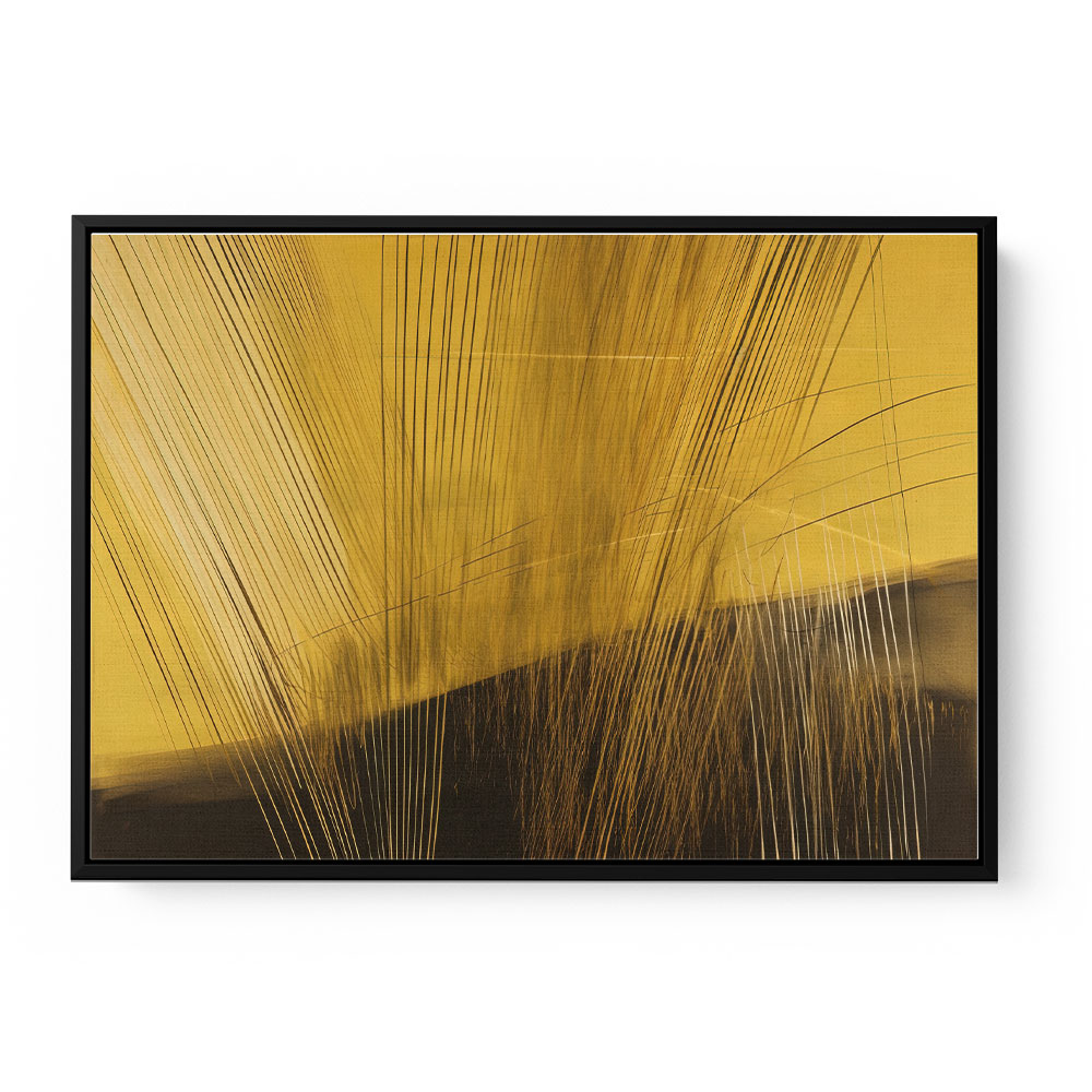 Gold & Black Abstract Lines 3