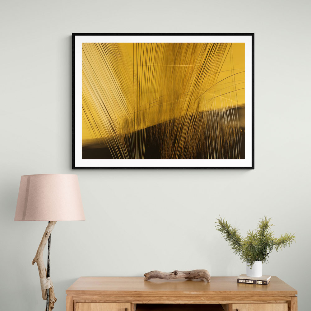 Gold & Black Abstract Lines 3