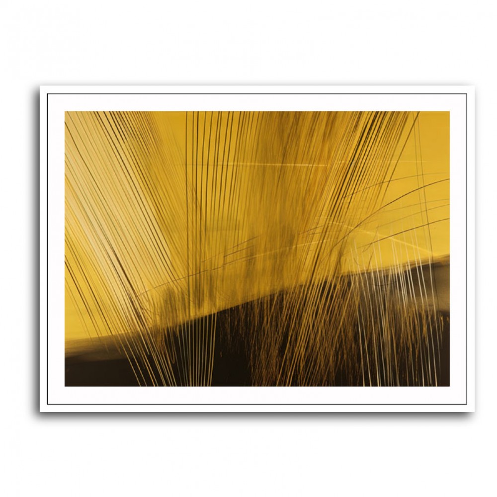 Gold & Black Abstract Lines 3