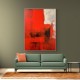 Red Abstract Squares In Rothko Style Wall Art