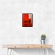 Red Abstract Squares In Rothko Style Wall Art