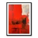 Red Abstract Squares In Rothko Style Wall Art