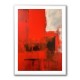 Red Abstract Squares In Rothko Style Wall Art