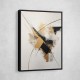 Strokes Black & Gold Abstract 2 Wall Art