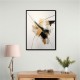 Strokes Black & Gold Abstract 2 Wall Art