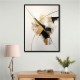 Strokes Black & Gold Abstract 2 Wall Art