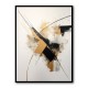 Strokes Black & Gold Abstract 2 Wall Art