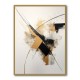 Strokes Black & Gold Abstract 2 Wall Art