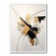 Strokes Black & Gold Abstract 2 Wall Art