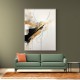 Strokes Black & Gold Abstract 3 Wall Art