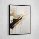 Strokes Black & Gold Abstract 3 Wall Art