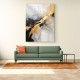 Strokes Black & Gold Abstract 8 Wall Art