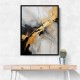 Strokes Black & Gold Abstract 8 Wall Art