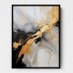 Strokes Black & Gold Abstract 8 Wall Art