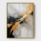 Strokes Black & Gold Abstract 8 Wall Art