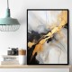 Strokes Black & Gold Abstract 8 Wall Art