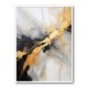 Strokes Black & Gold Abstract 8 Wall Art