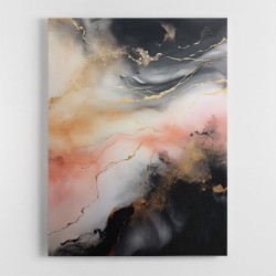 Rose Gold Abstract 6 Wall Art