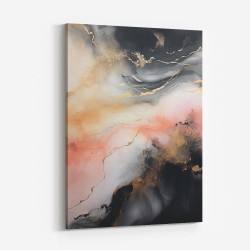 Rose Gold Abstract 6 Wall Art