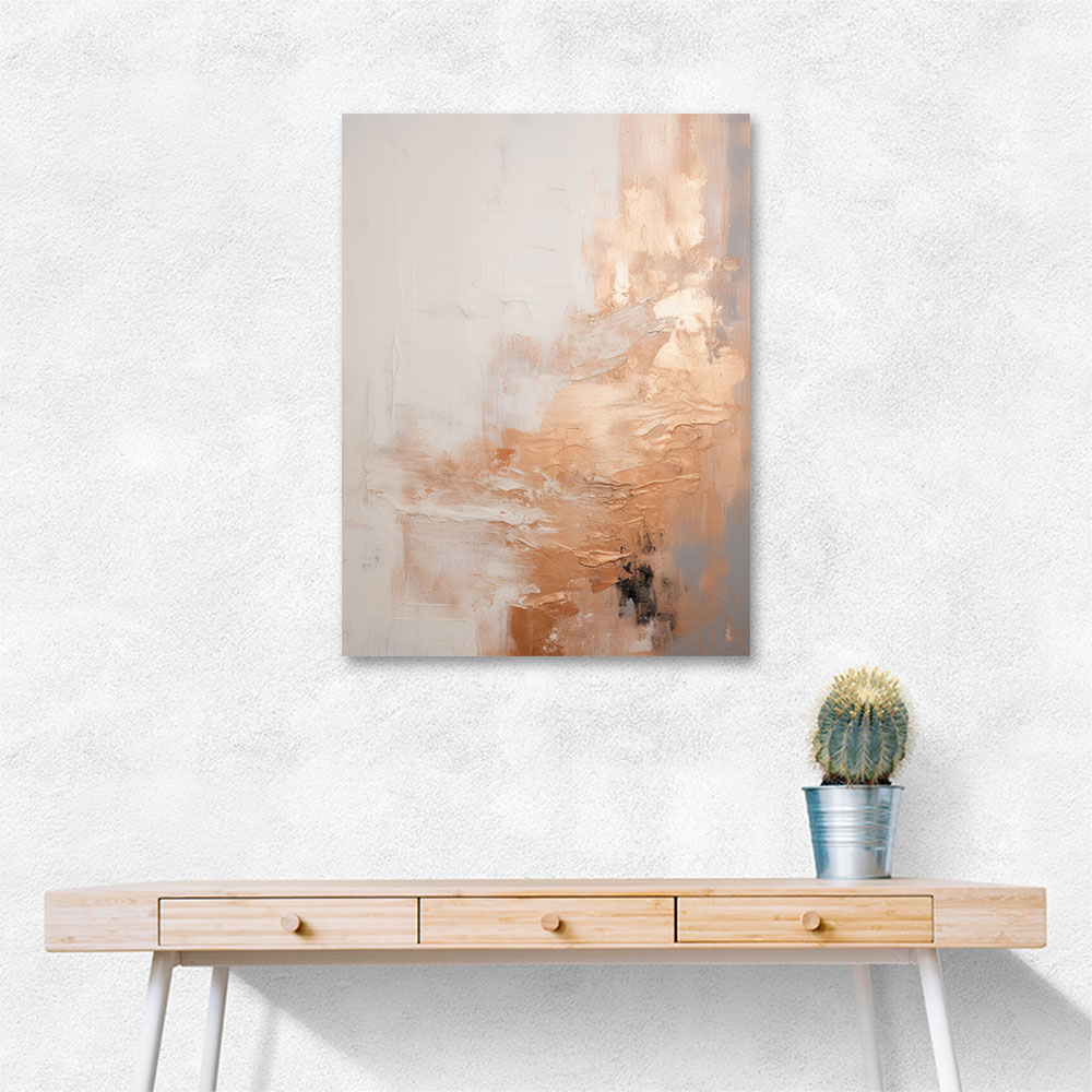 Rose Gold Abstract 5 Wall Art