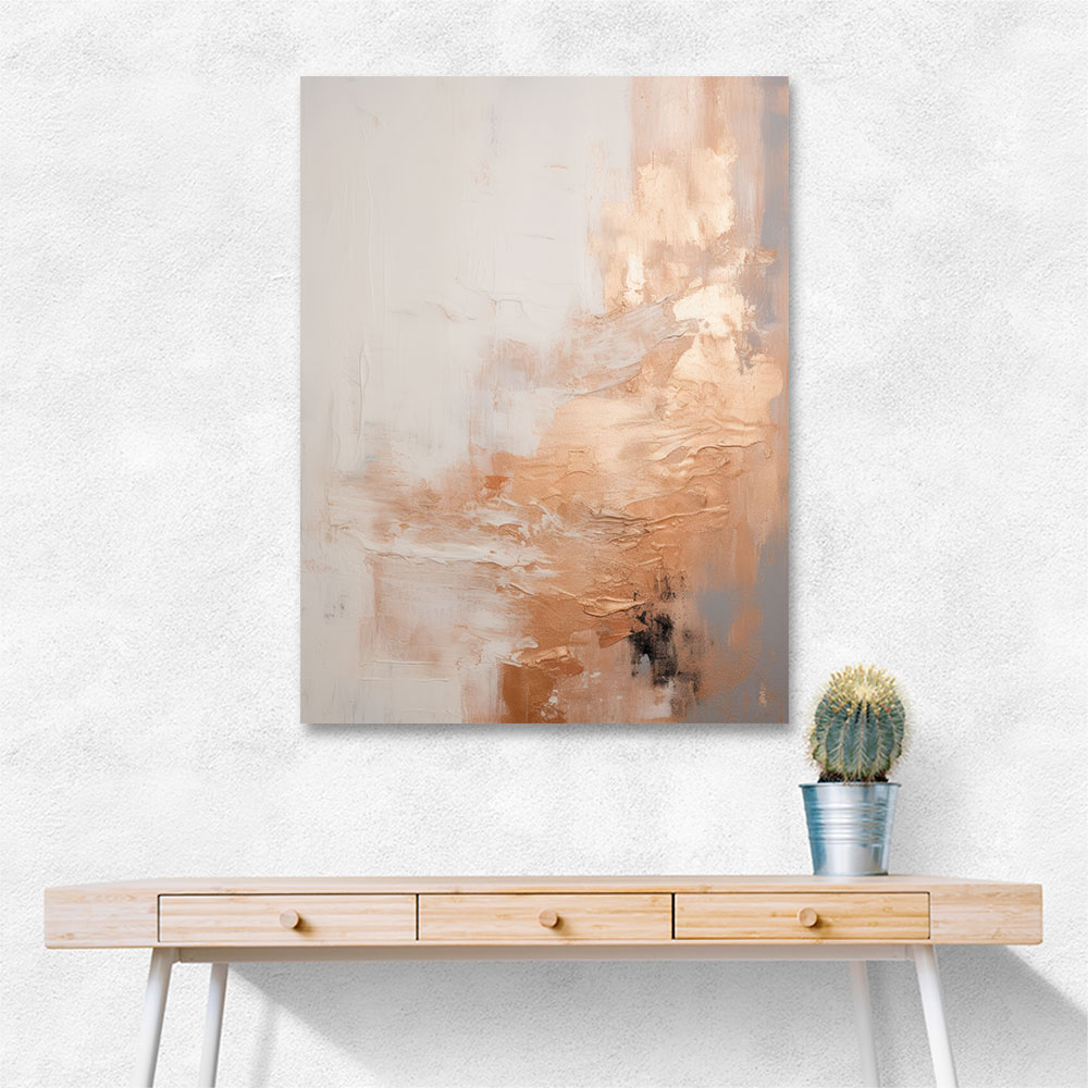 Rose Gold Abstract 5 Wall Art