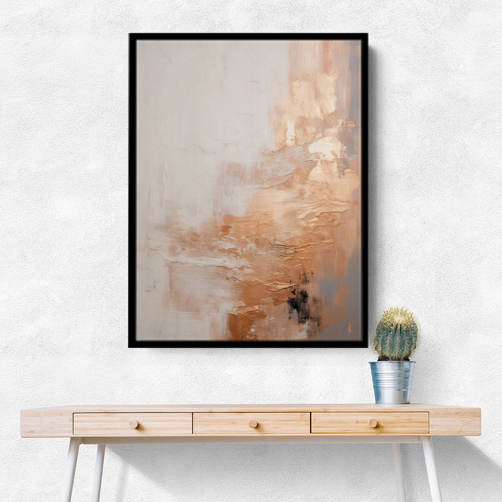 Rose Gold Abstract 5 Wall Art