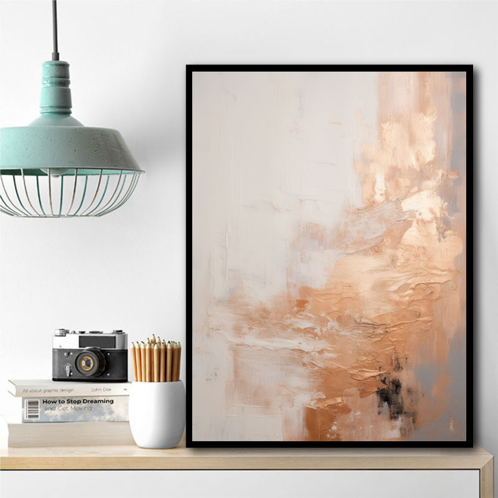 Rose Gold Abstract 5 Wall Art