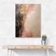 Rose Gold Abstract Wall Art