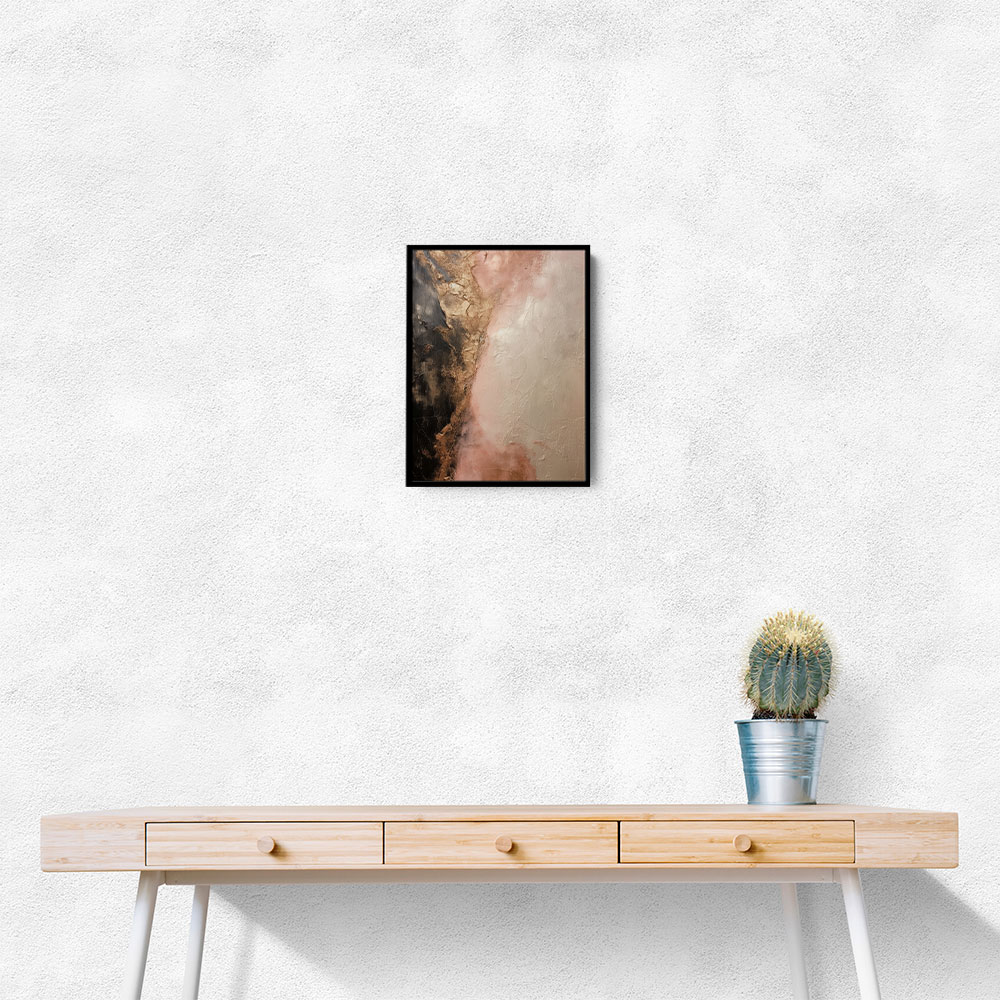 Rose Gold Abstract Wall Art