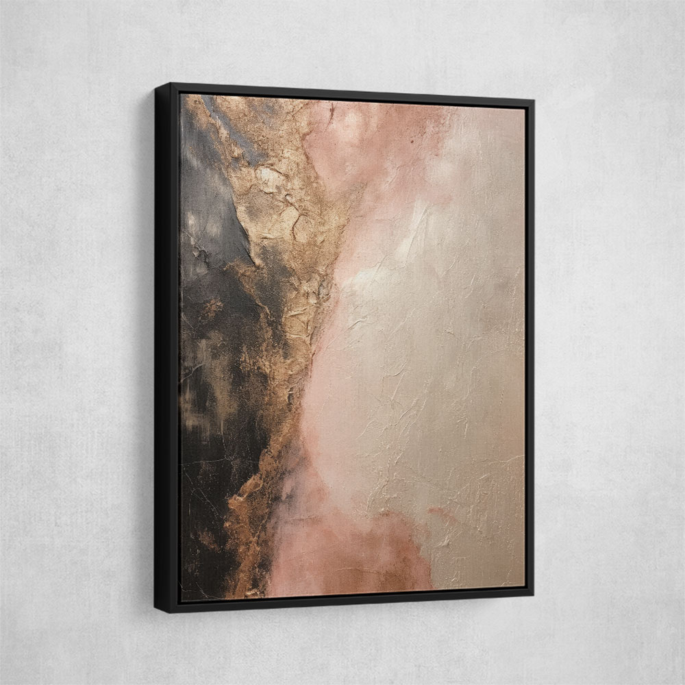 Rose Gold Abstract Wall Art