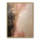 Rose Gold Abstract Wall Art