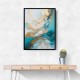 Turquoise & Gold 5 Abstract Wall Art