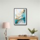 Turquoise & Gold 5 Abstract Wall Art