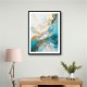 Turquoise & Gold 5 Abstract Wall Art