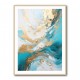 Turquoise & Gold 5 Abstract Wall Art