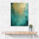 Turquoise & Gold 7 Abstract Wall Art