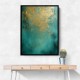 Turquoise & Gold 7 Abstract Wall Art