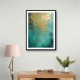 Turquoise & Gold 7 Abstract Wall Art