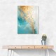 Turquoise & Gold 8 Abstract Wall Art