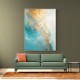 Turquoise & Gold 8 Abstract Wall Art