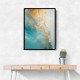 Turquoise & Gold 8 Abstract Wall Art