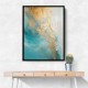 Turquoise & Gold 8 Abstract Wall Art