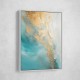 Turquoise & Gold 8 Abstract Wall Art