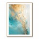 Turquoise & Gold 8 Abstract Wall Art