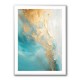 Turquoise & Gold 8 Abstract Wall Art