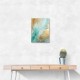 Turquoise & Gold 9 Abstract Wall Art