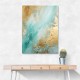 Turquoise & Gold 9 Abstract Wall Art