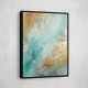 Turquoise & Gold 9 Abstract Wall Art